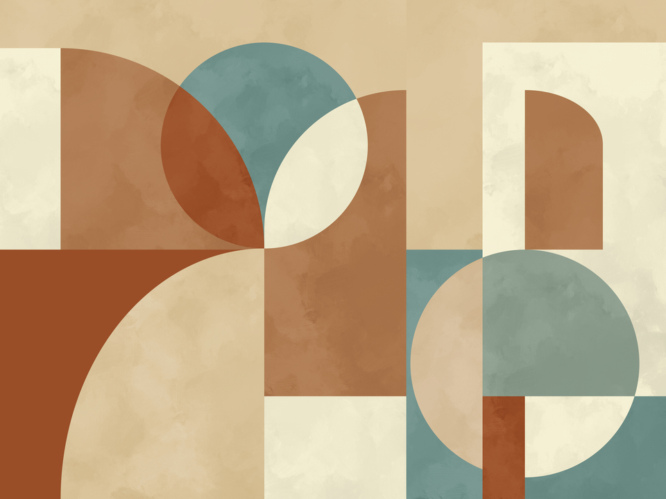 Bold Shapes Retro Style