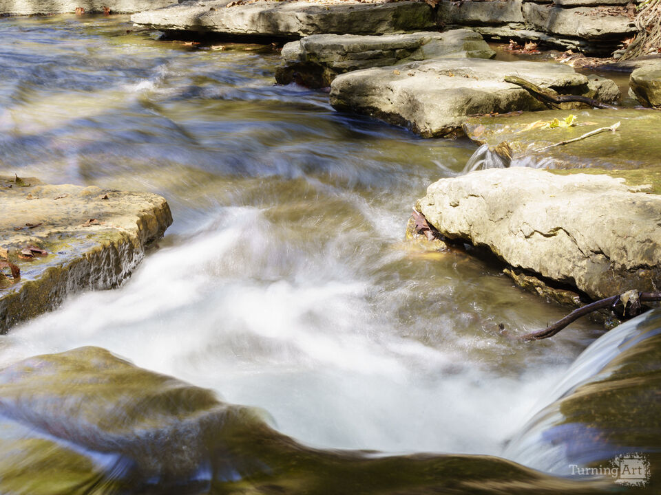 Dancing Waters Among Flat Rock