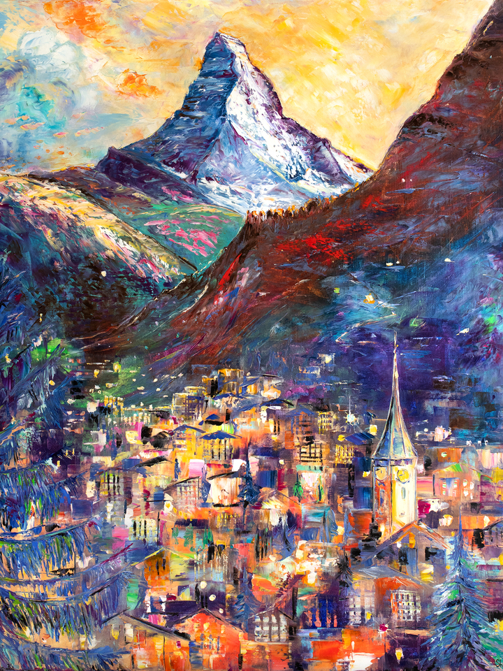 Lights at the Foot of the Matterhorn