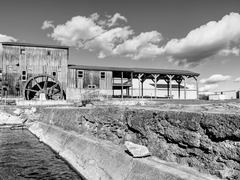 Ozarks Old Ritchey Mill Grayscale