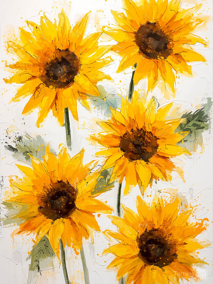 Vibrant Sunflowers Blooming