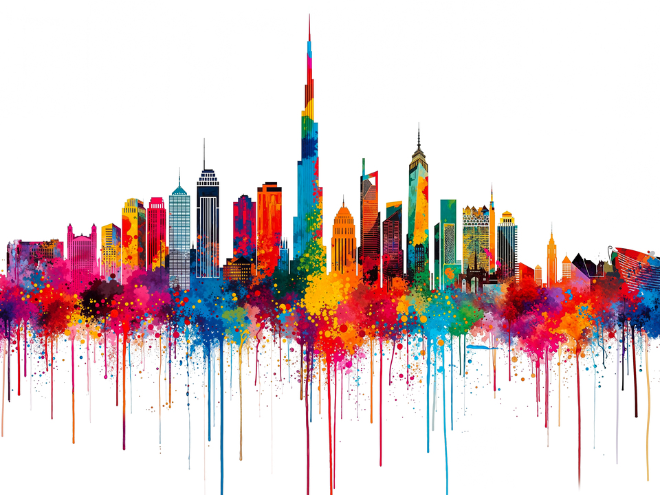 Dubai Skyline Splash