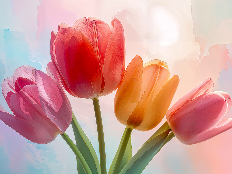 Vibrant Spring Dreamy Tulips