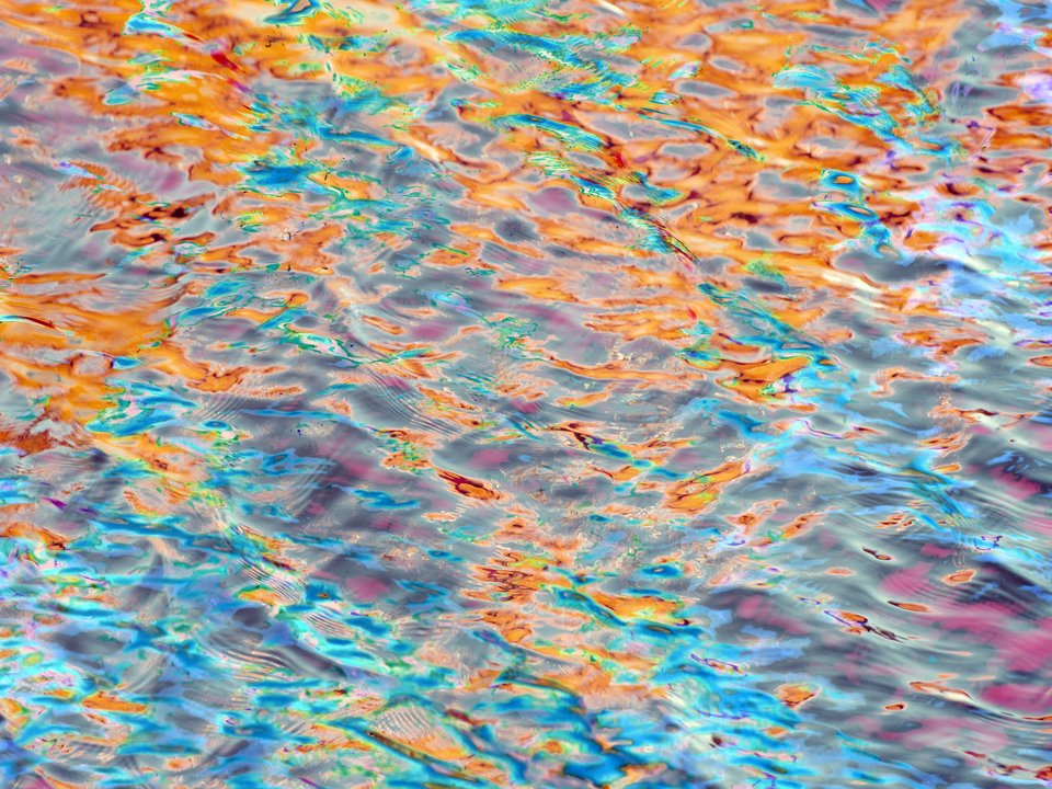 Water Pattern Orange