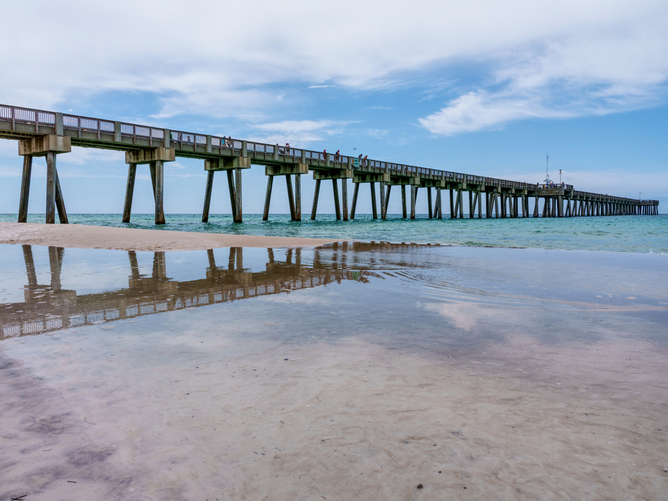 Panama City Florida Gulf Pier Reflections