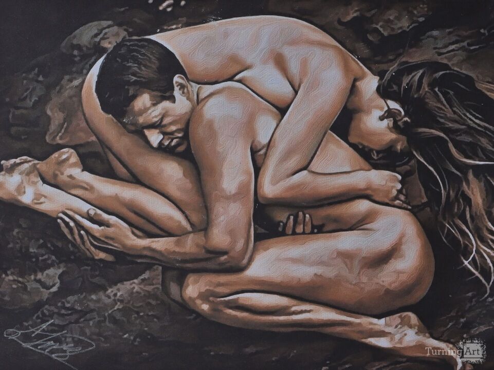 Embrace of the last goodbye