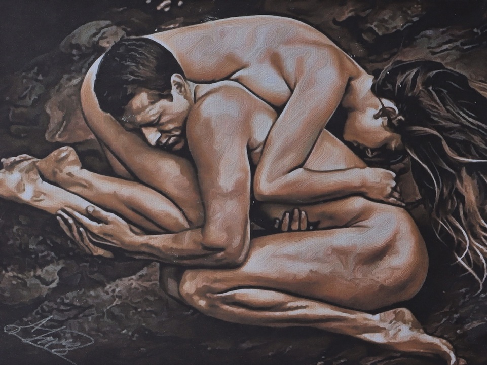 Embrace of the last goodbye