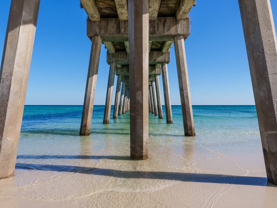Stillness Under Pensacola Beach Pier