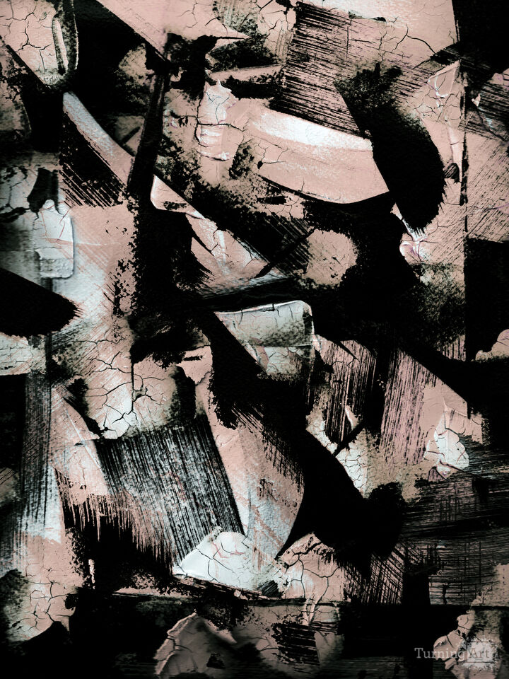 FRACTURED WARM NEUTRAL BEIGE 2 ABSTRACT (DIPTYCH)