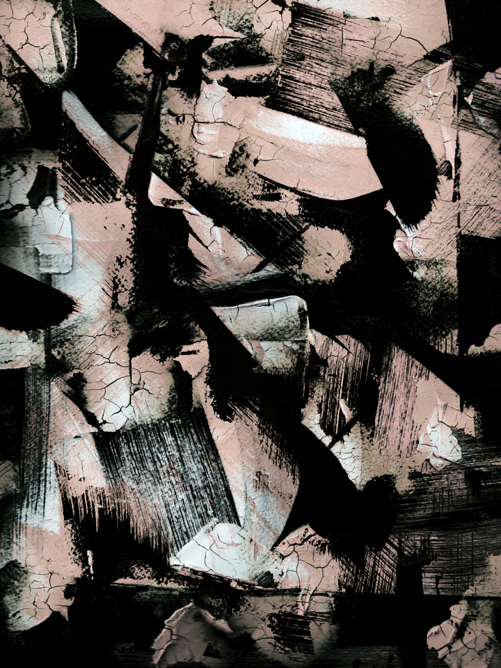 FRACTURED WARM NEUTRAL BEIGE 2 ABSTRACT (DIPTYCH)