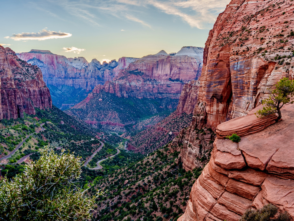 Evening Over Zion Canyon