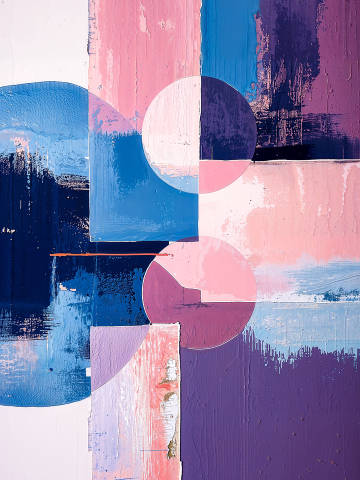 Two Moons - Abstract Geometric