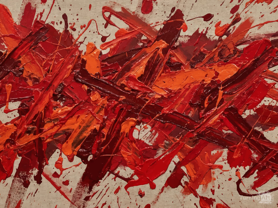 RED ABSTRACT ART