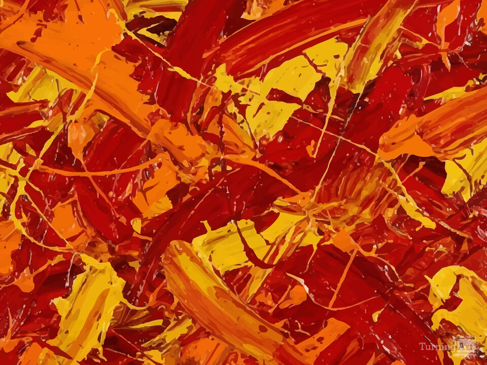 RED ABSTRACT ART