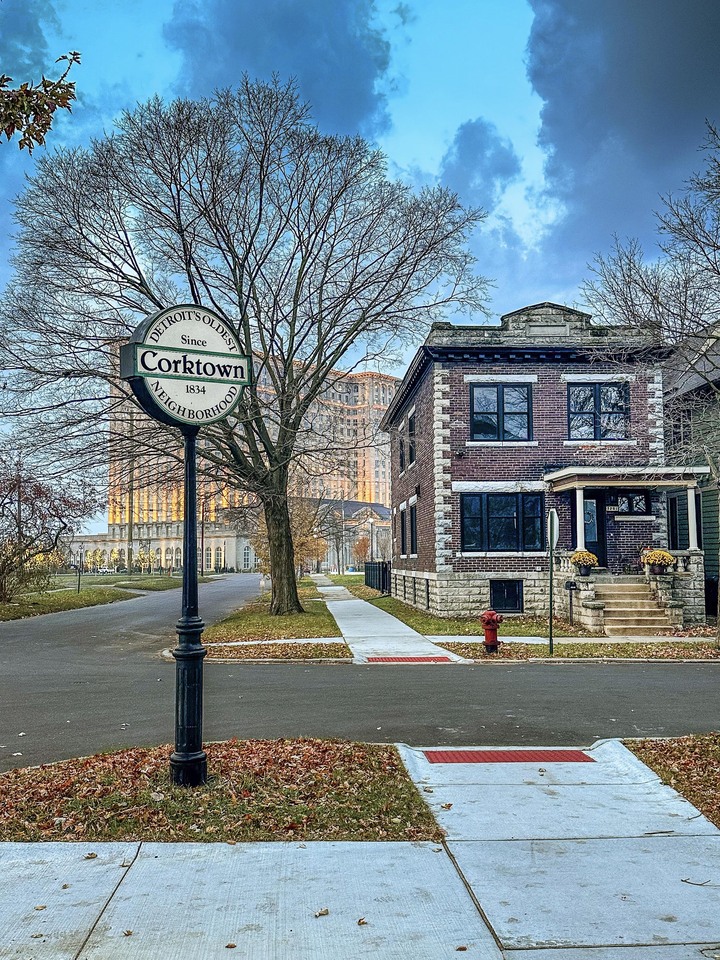 Corktown Street with Michigan Central Behind _3408