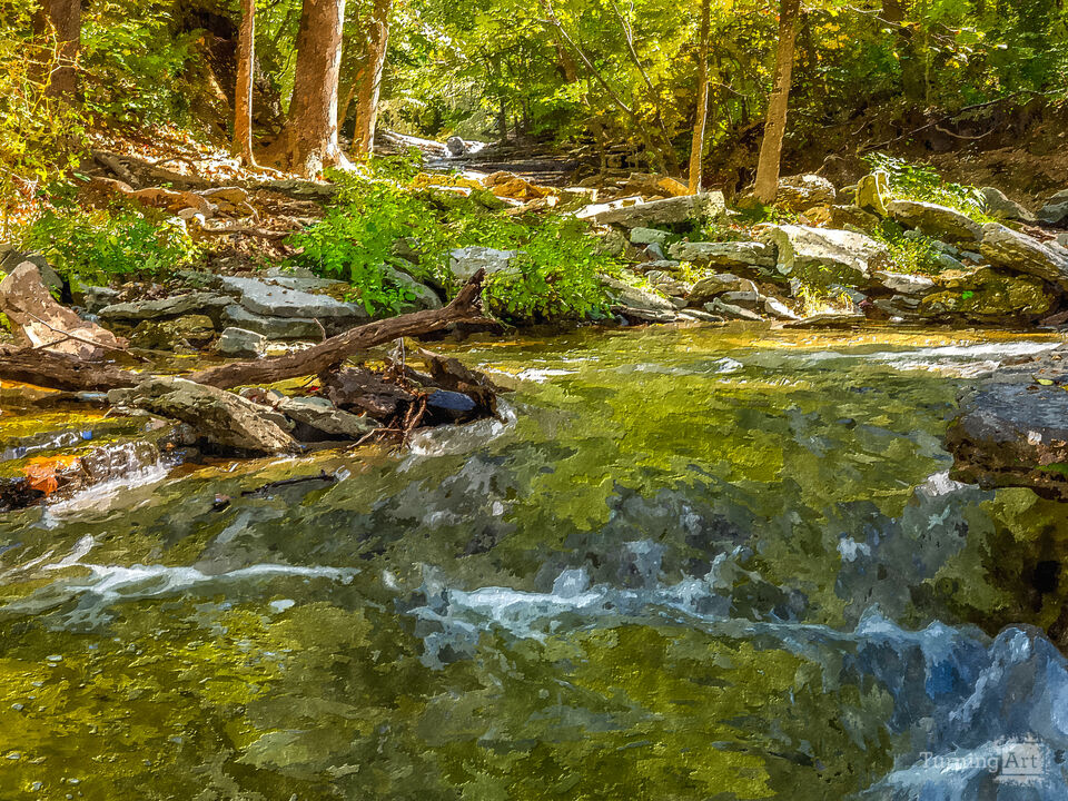 Ozarks Autumn Currents Painterly