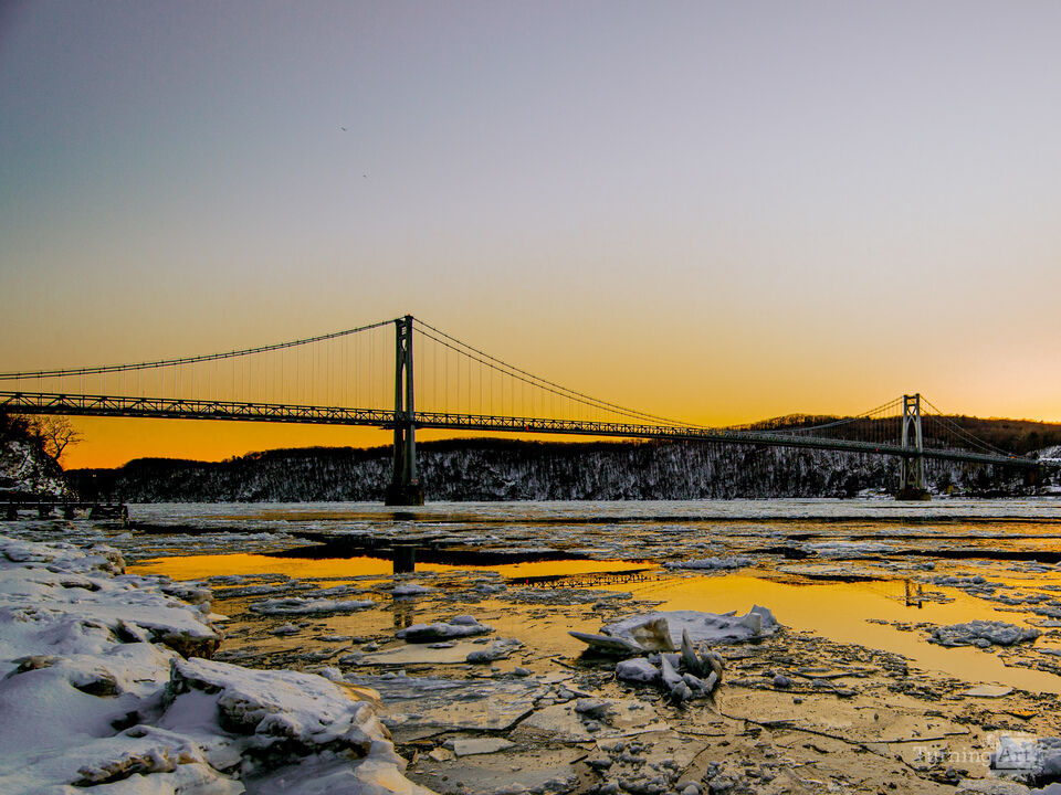 Mid Hudson Bridge: Winter