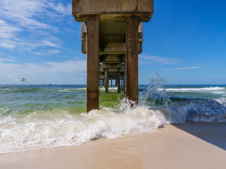 Morning Energy Waves In Orange Beach