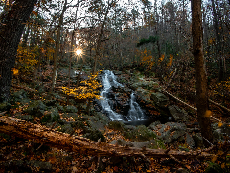 Mineral Springs Falls in Autumn