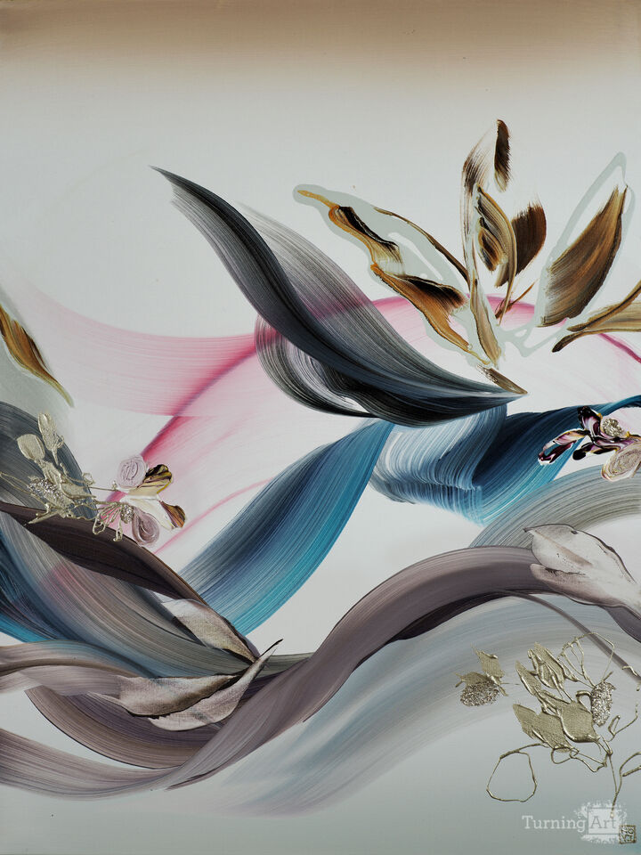 The Flow of Living Color Triptych (c)