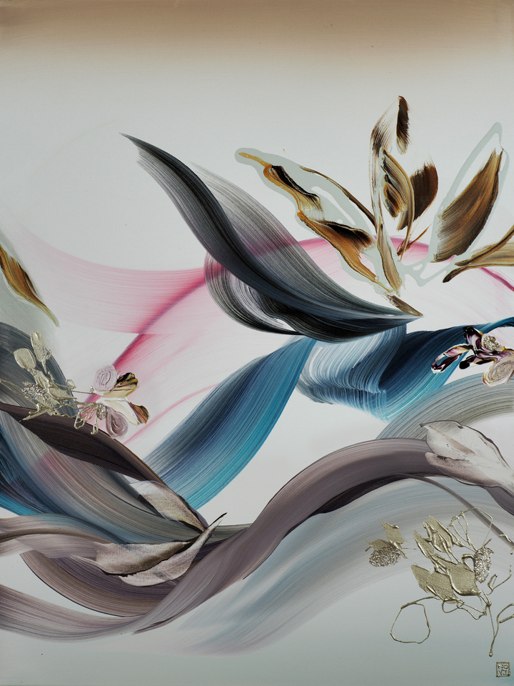 The Flow of Living Color Triptych (c)