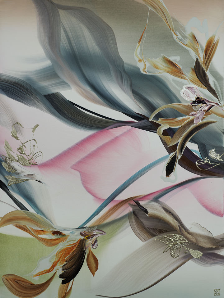 The Flow of Living Color Triptych (b)