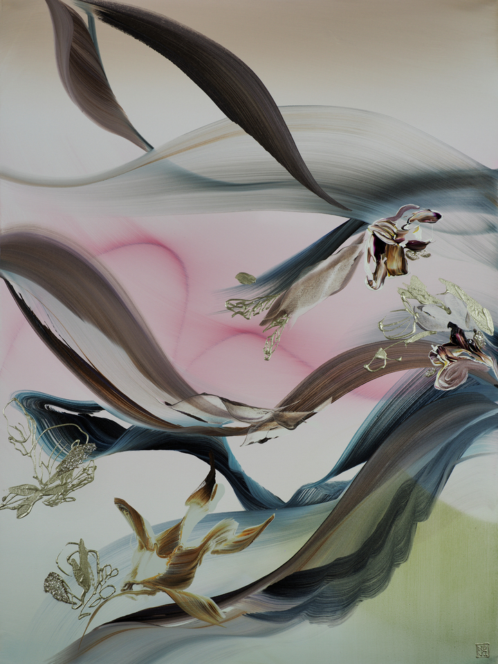 The Flow of Living Color Triptych (a)