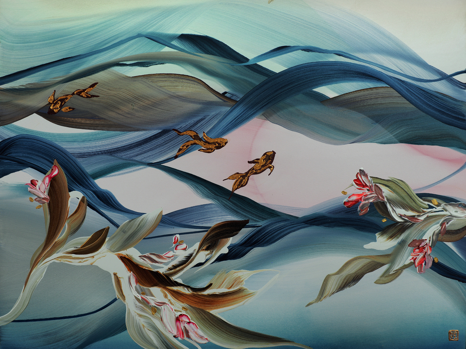 Aqueous Eden Diptych (a)