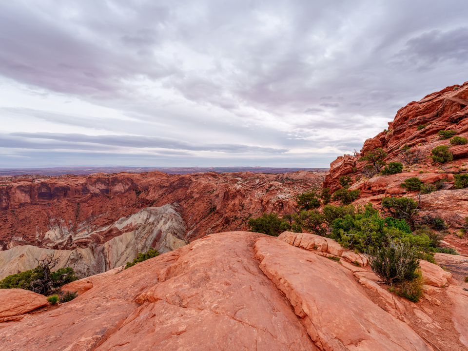 Upheaval Dome And Rock Cliff