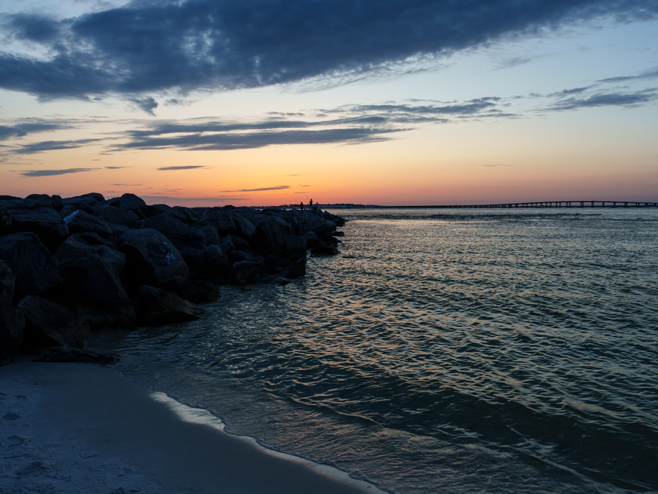 Golden Hour Destin Rock Jetty