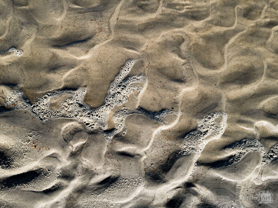 Ebb and Flow of the Ocean and the Sand