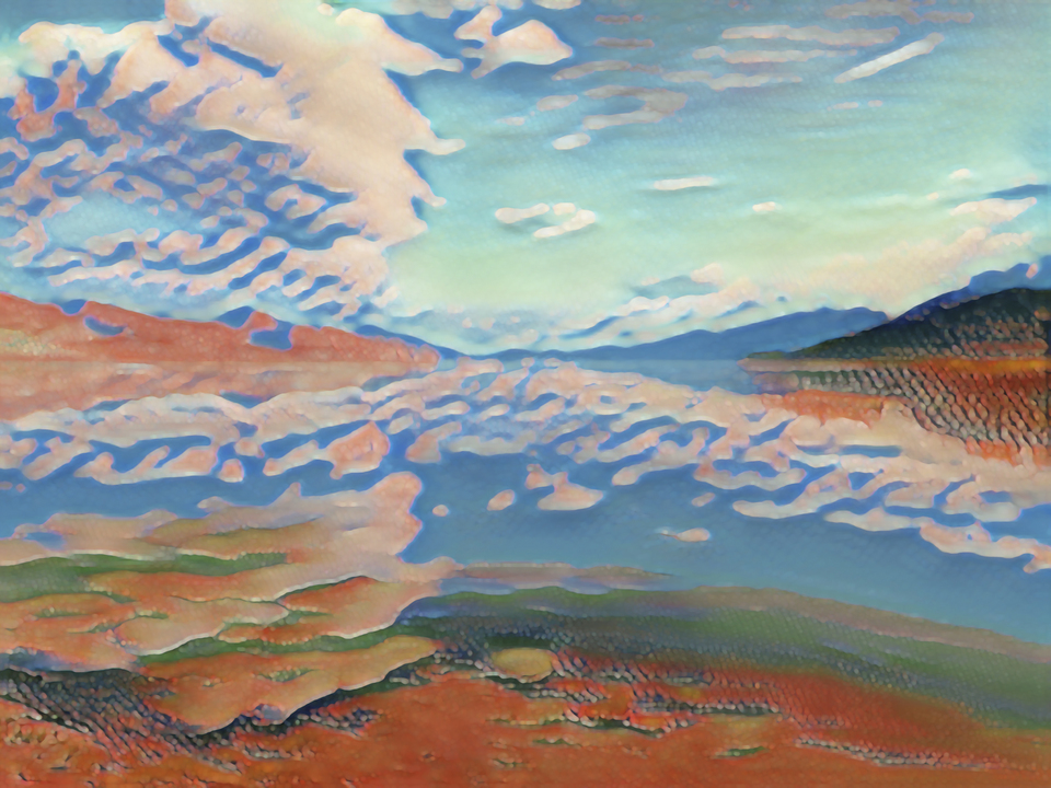 Towering Clouds Lake 4454