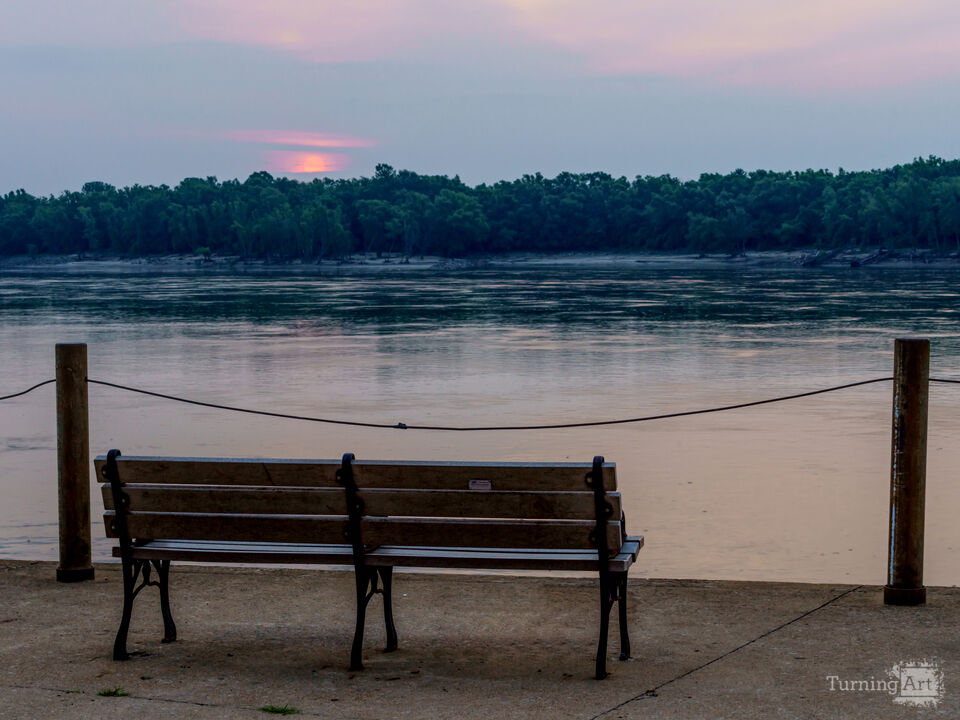 Riverside Sunrise In Cape Girardeau