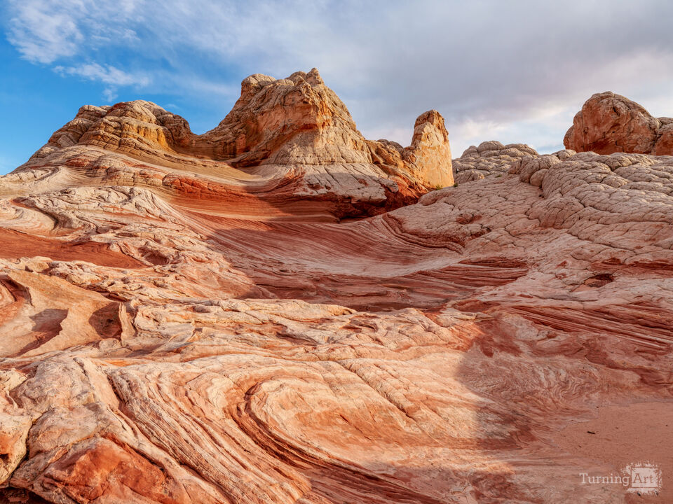 Surreal Mounds And Swirls  White Pocket