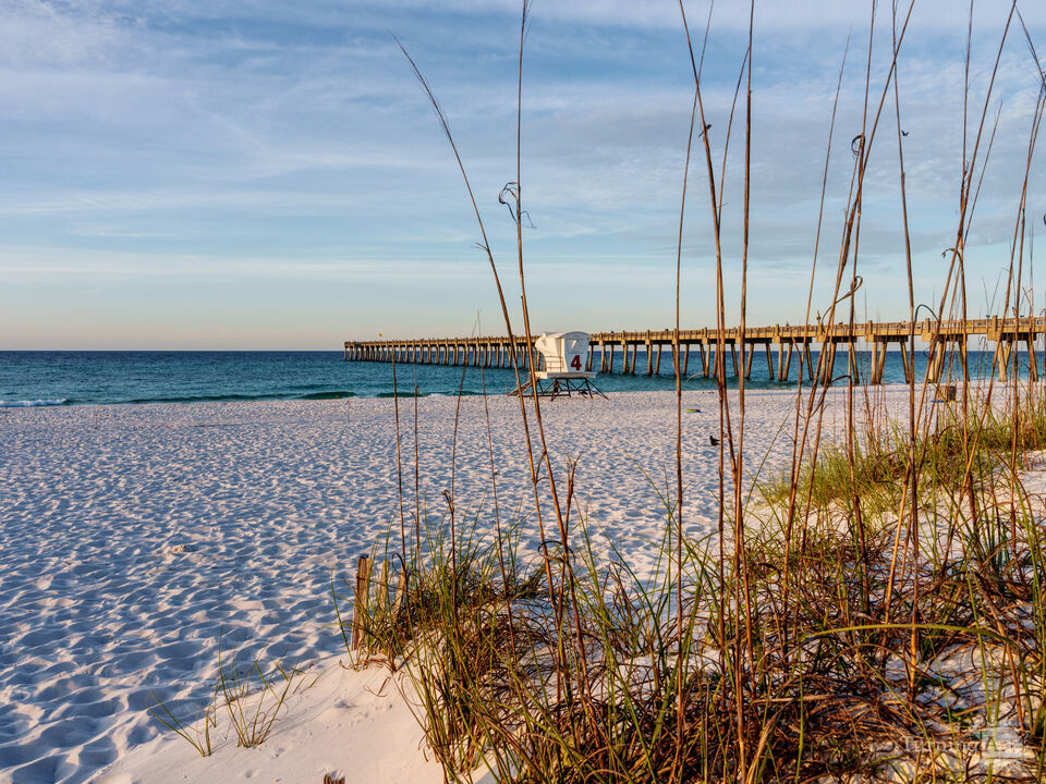 Pensacola Lifeguard Station Through Sea Oats