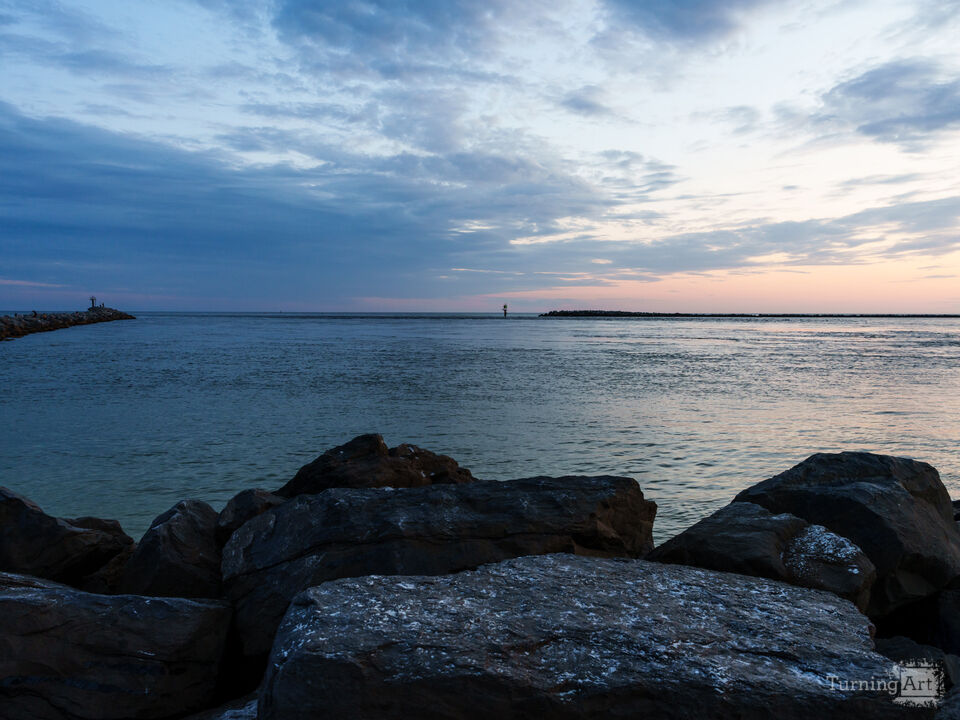 East Pass Jetty Blue Hour View