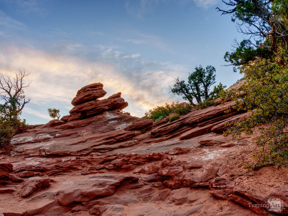 Zion Rock Formations Sunset