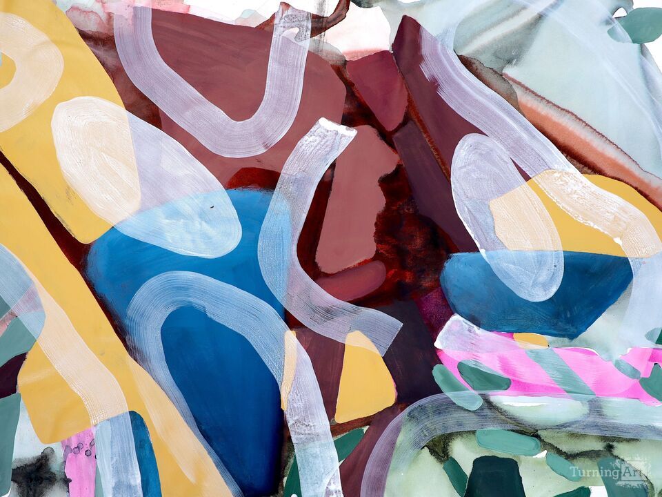 Minimal Abstraction, colorful modern contemporary