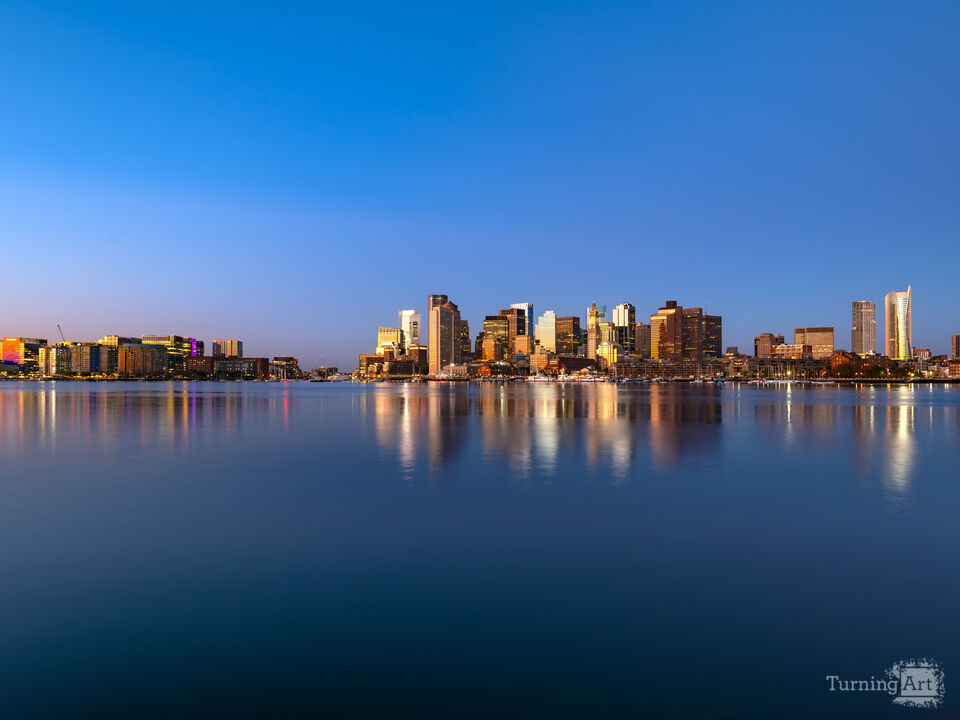 Boston skyline at dawn