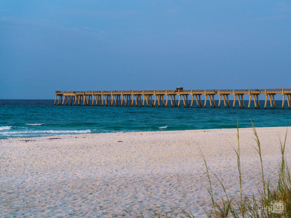 White Sand And Pier Of Navarre Beach