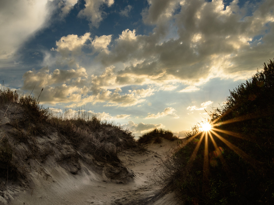 Follow The Path Along The Dune To The Setting Sun