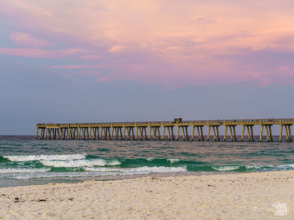 Navarre Beach Seashore Morning Sunlight