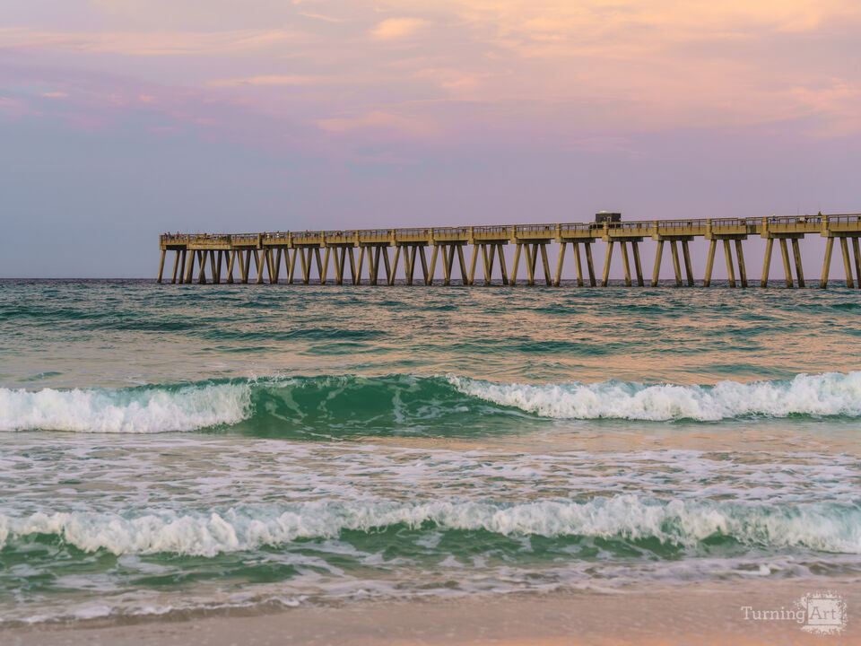 Gulf Coast Waves At Dawn In Navarre