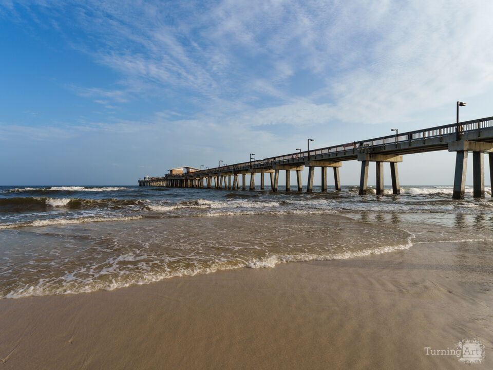 Rolling Waves At Gulf State Park Pier