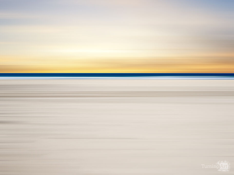Sunset Over the Horizon - Coastal Abstract