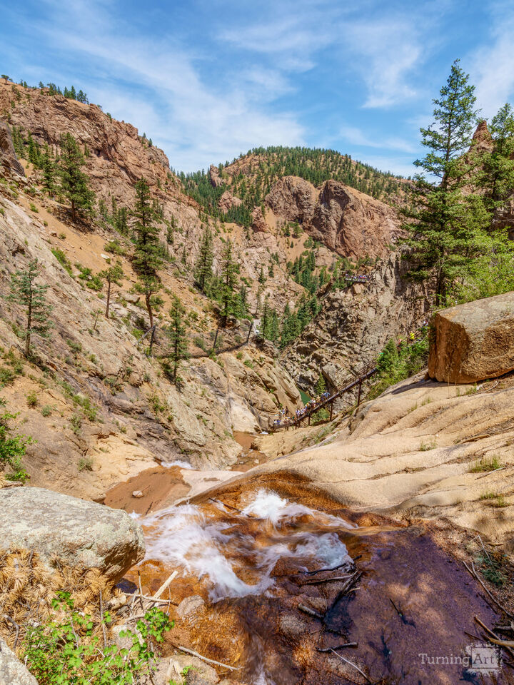 Top of Seven Falls View Vertical