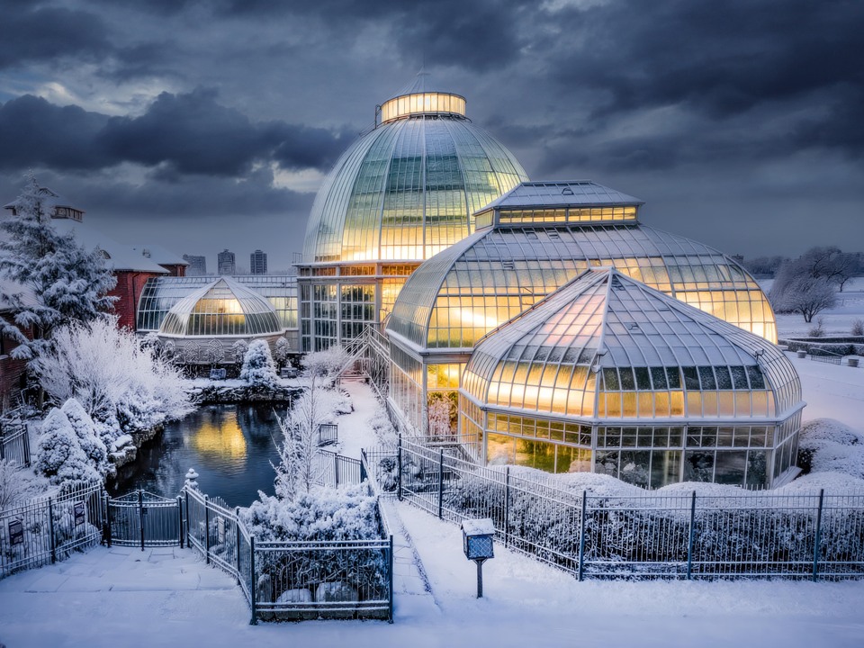 Detroit Belle Isle Conservator Snowy dji_2663