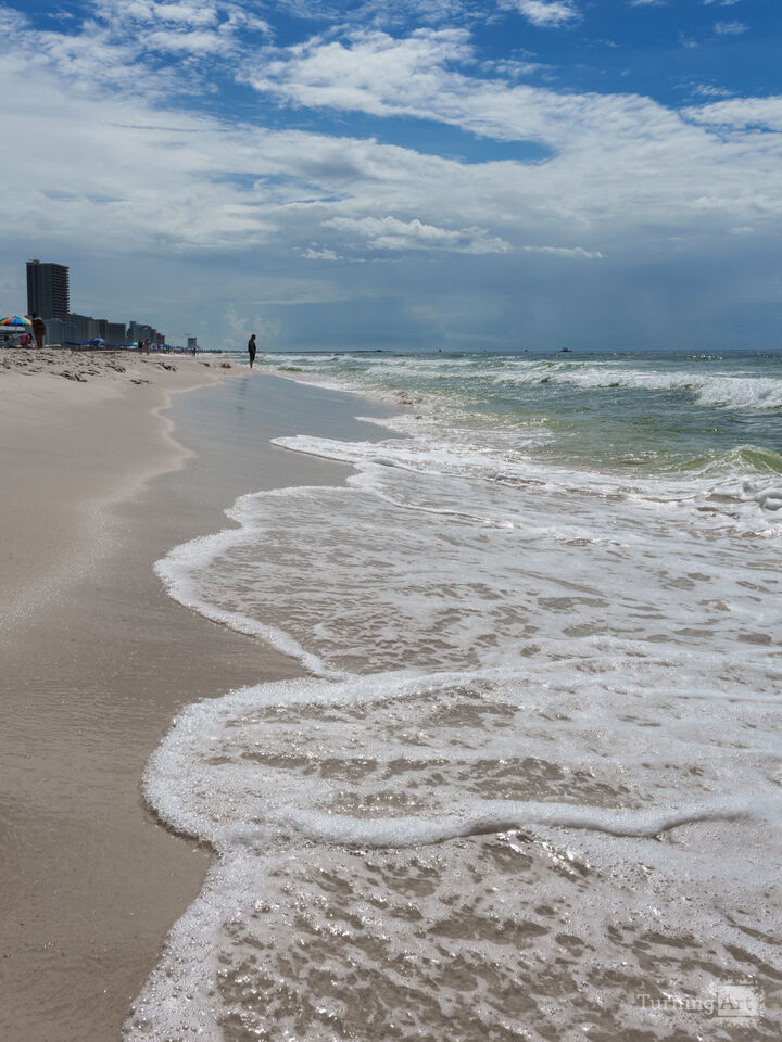 Orange Beach Sea Foam Waves