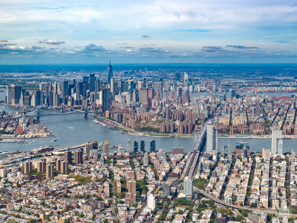 Aerial view of New York City