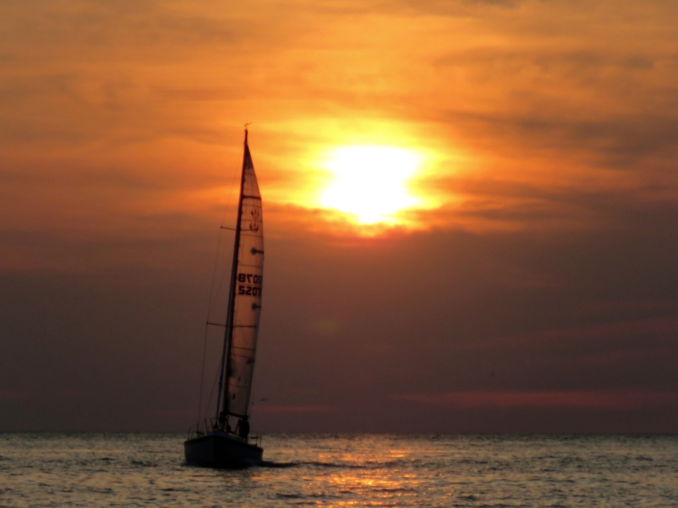 Sunset Sail, Pentwater, MI